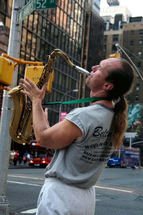Man Playing Saxophone New York City Stock Photos Free & RoyaltyFree