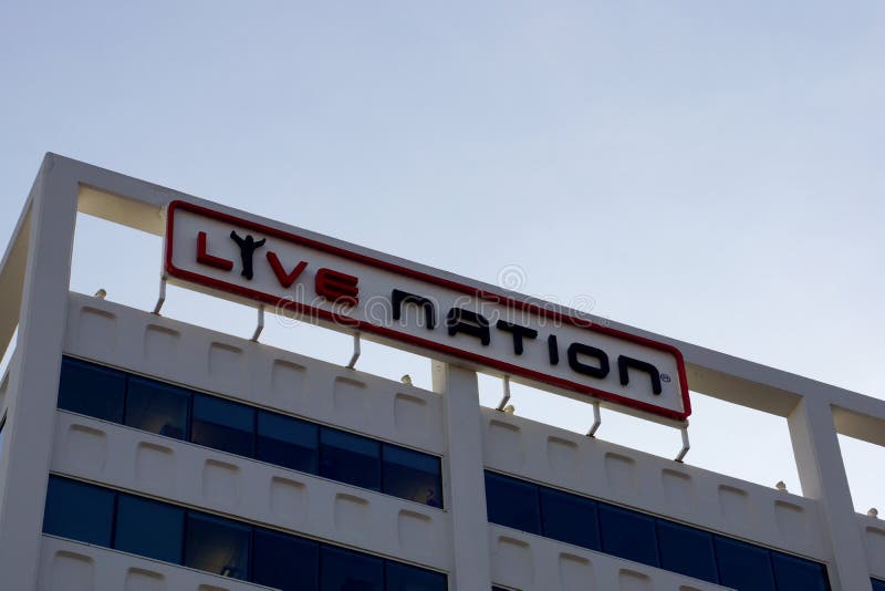 Live Nation - Teken stock afbeeldingen Live Nation - Teken stock afbeeldingen