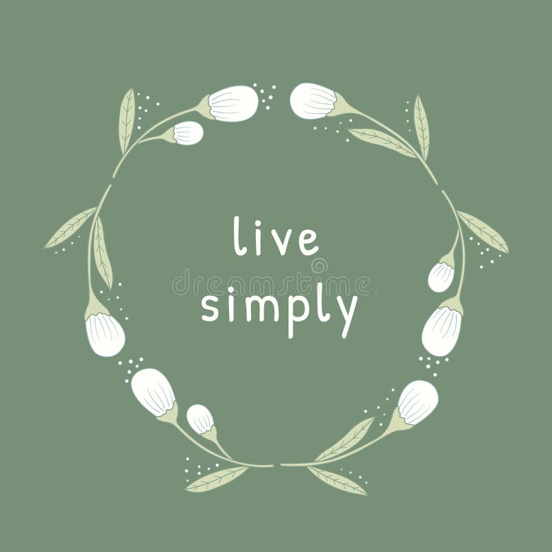 Live simply