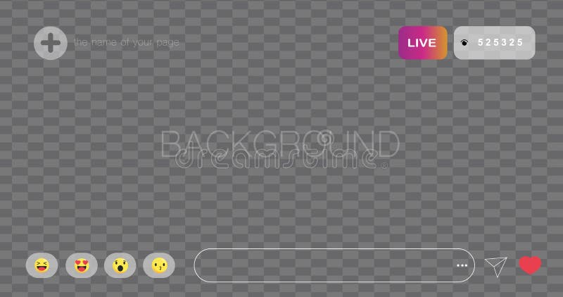 Live Stream. Background of Online Broadcast on Social Network. the Template  is Live Streaming. the User Started a Live Streaming Stock Illustration -  Illustration of broadcasting, performances: 180737698