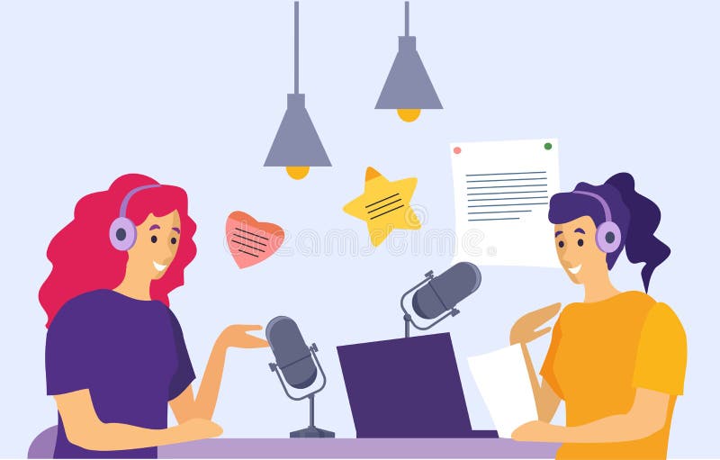 Live Streaming, Broadcast Vector Illustration. Female Social Media Network Bloggers Collaboration Stock Vector - Illustration of screen, internet: 215051955 Live Streaming, Broadcast Vector Illustration. Female Social Media Network Bloggers Collaboration Stock Vector - Illustration of screen, internet: 215051955