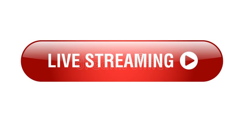 Live streaming button stock vector. Illustration of generated - 122216613