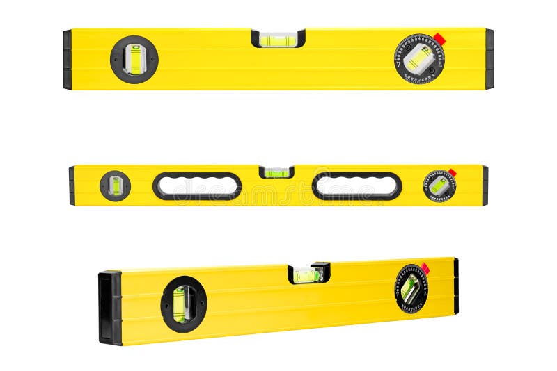 Livello giallo della costruzione fotografie stock libere da diritti Livello giallo della costruzione fotografie stock libere da diritti