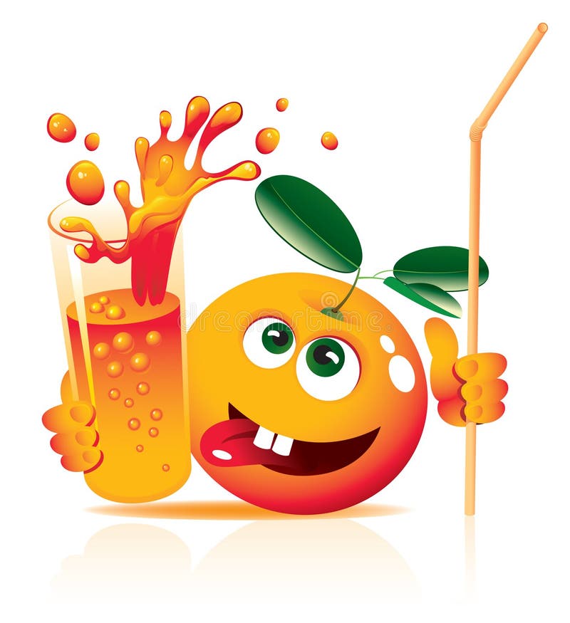 Lively orange vector illustration