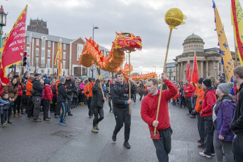 Liverpool Chinese New Year Street Parade Editorial Photo Image of