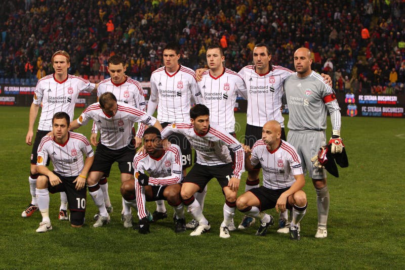 Liverpool-Fußballteam stockfotos Liverpool-Fußballteam stockfotos