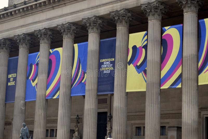 Liverpool St George's Hall promoting Eurovision Song Contest 2023