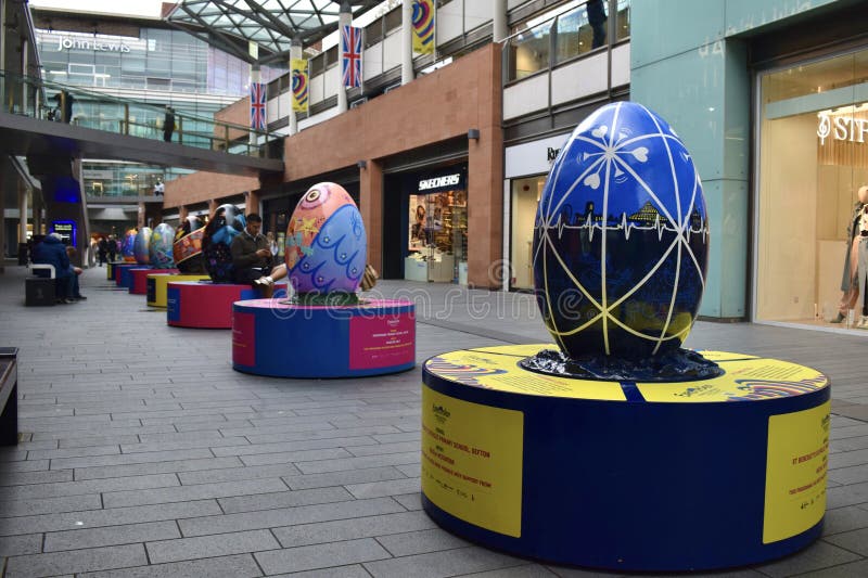 Liverpool One shopping mall promoting Eurovision Song Contest 2023