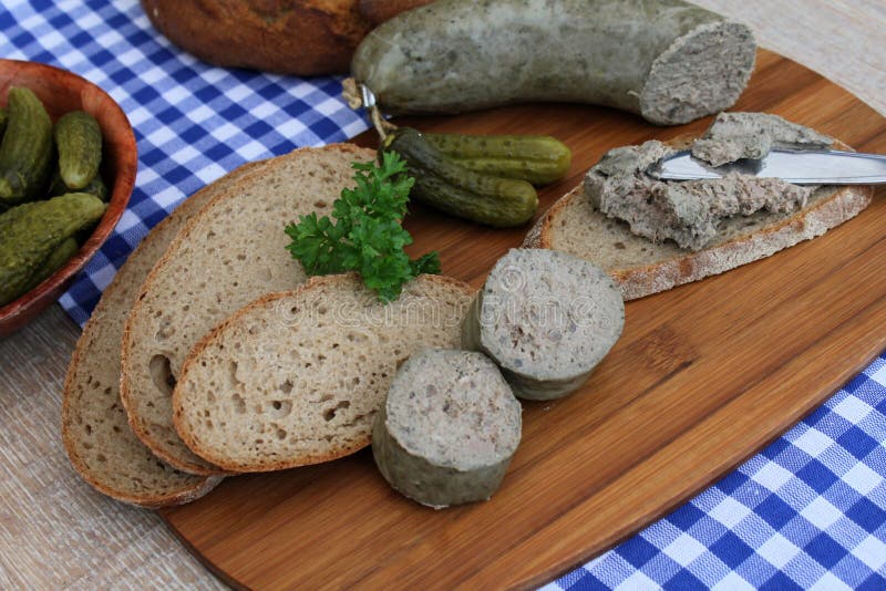 Liverwurst bread stock image. Image of liver, style, food 8179427