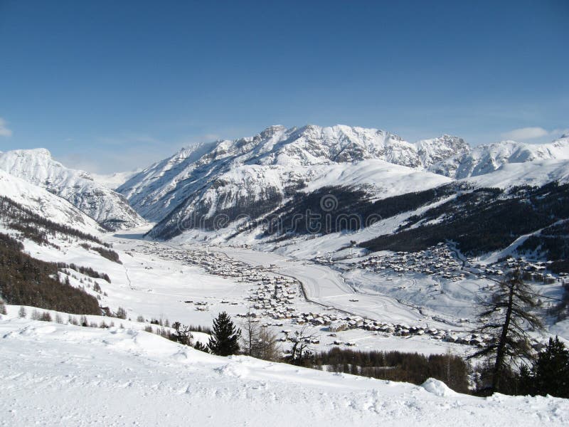 Livigno among the mountains