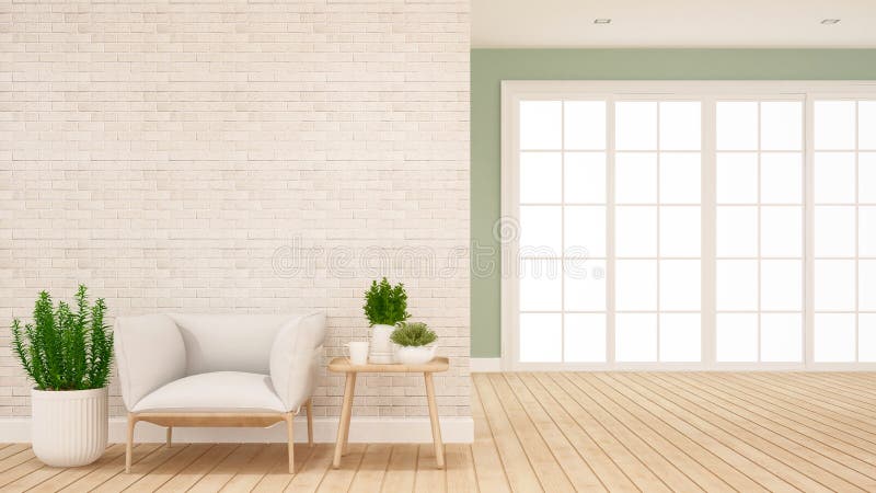 Living Area and Hall Area in Apartment or Home - Interior Design for  Artwork - 3D Rendering Stock Illustration - Illustration of comfortable,  house: 145891803