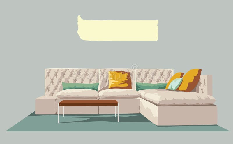 Living room stock illustration