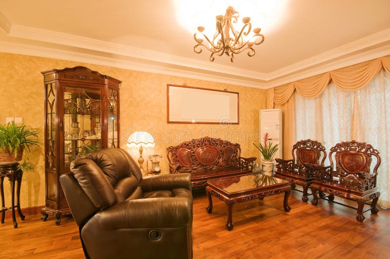 Living room. Simple decorating the living room royalty free stock photos
