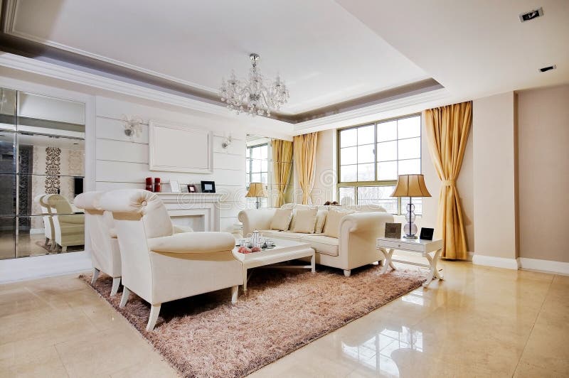 Living room stock image