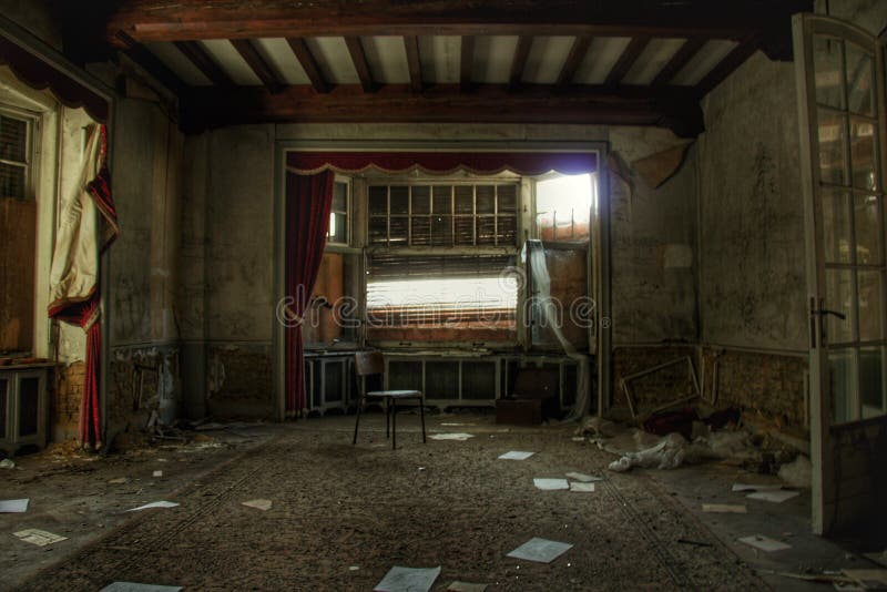 The abandoned mansion iroomi stock image Image of creepy 