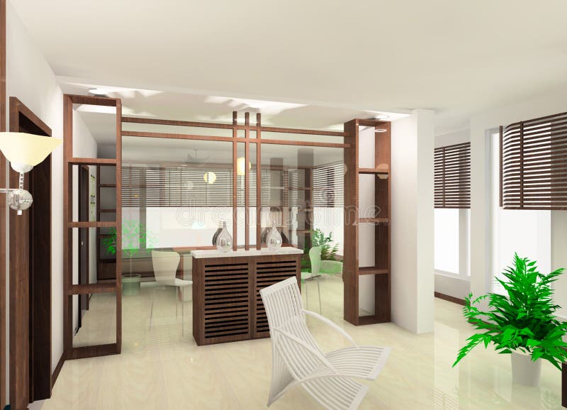 Living room design stock illustration. Illustration of life - 10493576