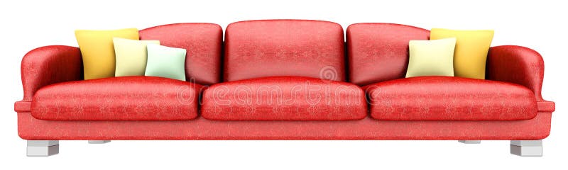 A Sofa with a Table. 3D rendered Illustration. A Sofa with a Table. 3D rendered Illustration.