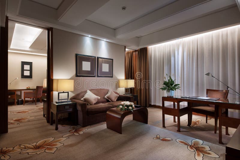 Living room of hotel stock photo. Image of couch, house - 136332104