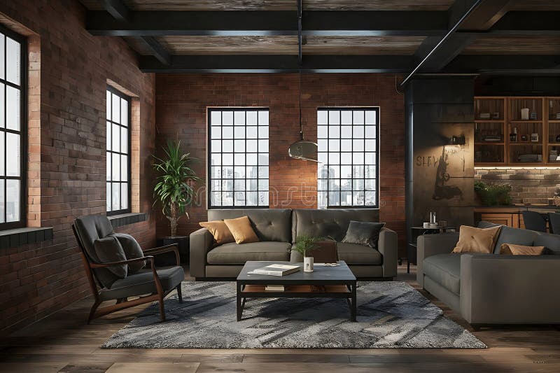 Industrial Chic Living Room Ideas - Photos & Ideas | Houzz