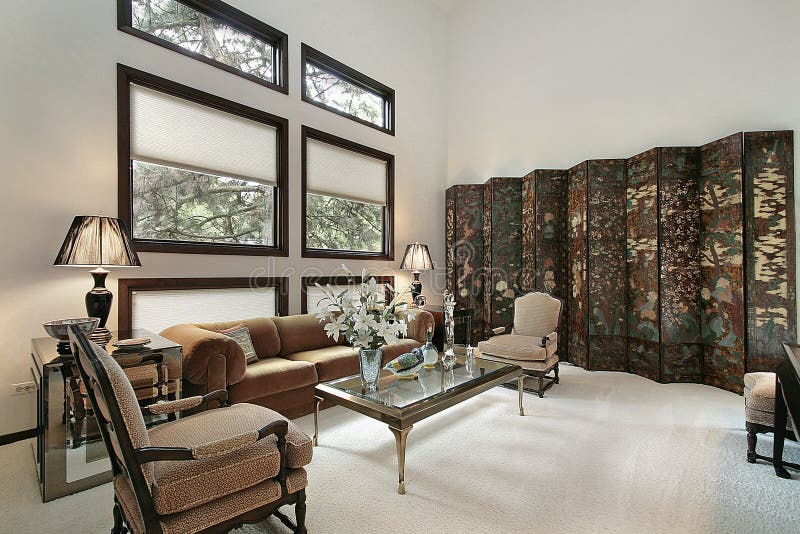 Living room in luxury home