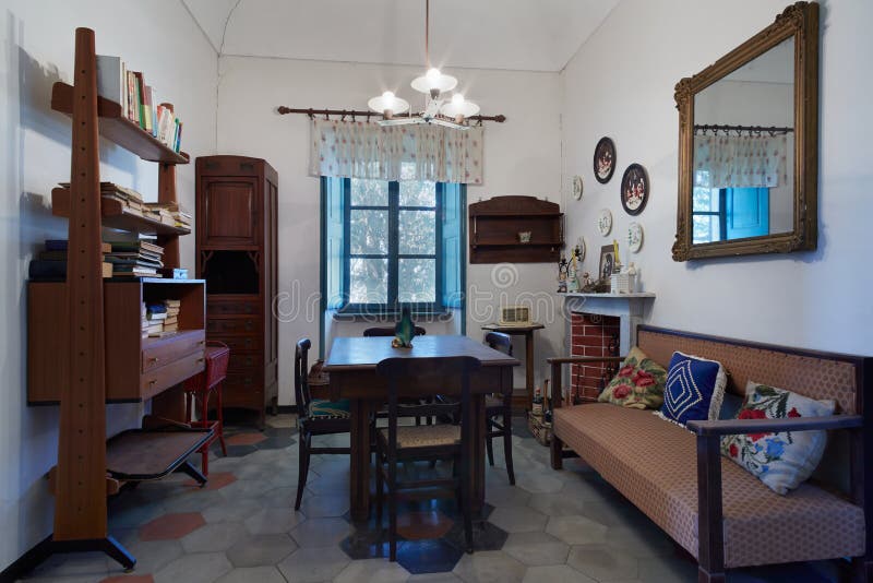 Living room in old house