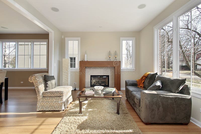 Living room in upscale home