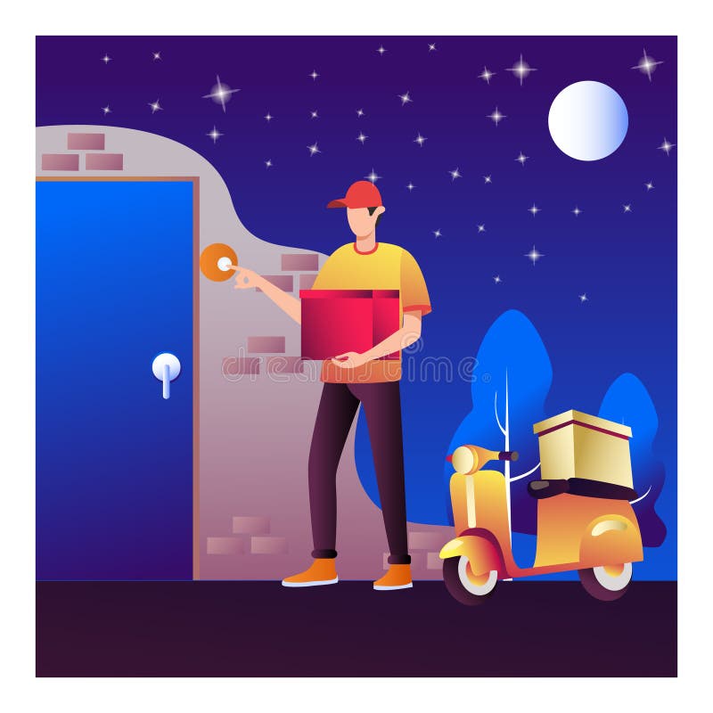 Home delivery at day, Home delivery at day,247 delivery, Courier Delivery Handover To Customer, Home delivery man in bike illustration concept, Home Delivery Door To Door, Night Courier Delivery, Pizza Delivery, Food delivery. Home delivery at day, Home delivery at day,247 delivery, Courier Delivery Handover To Customer, Home delivery man in bike illustration concept, Home Delivery Door To Door, Night Courier Delivery, Pizza Delivery, Food delivery