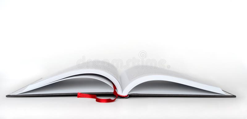 Book with pages spreaded on both sides. Book with pages spreaded on both sides