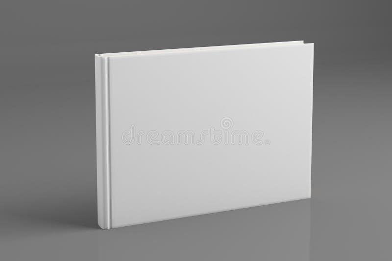 Livre blanc vide sur le fond gris illustration libre de droits Livre blanc vide sur le fond gris illustration libre de droits