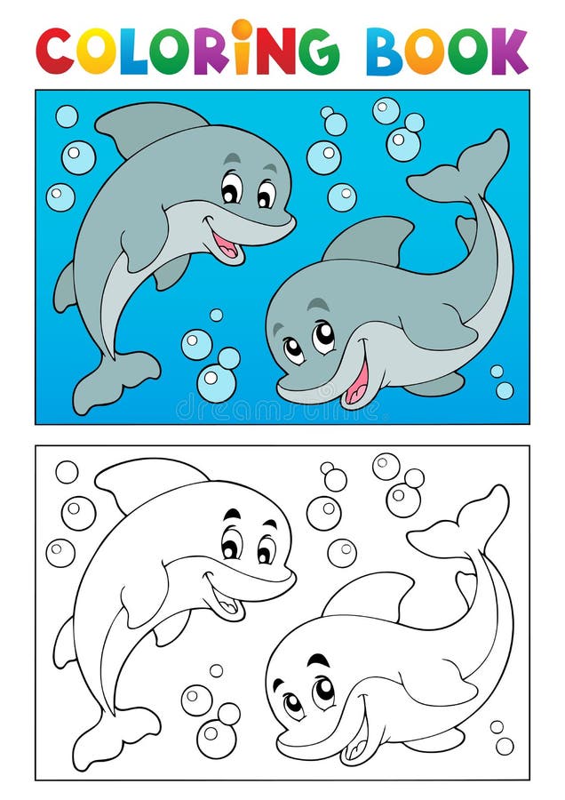 Livre de coloriage avec les animaux marins 7