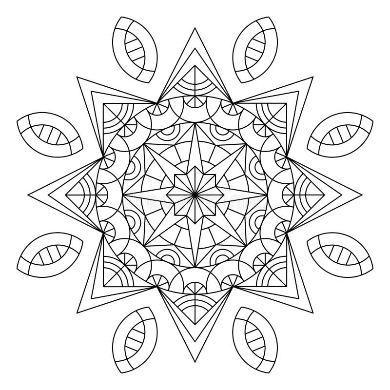 illustration stock livre de coloriage de mandala image