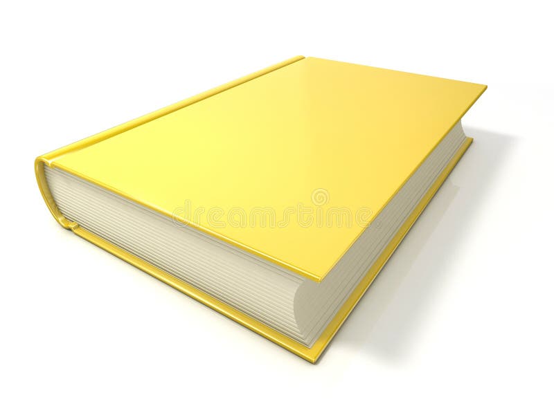 Livre Jaune L'illustration 3d Rendent Illustration Stock Illustration