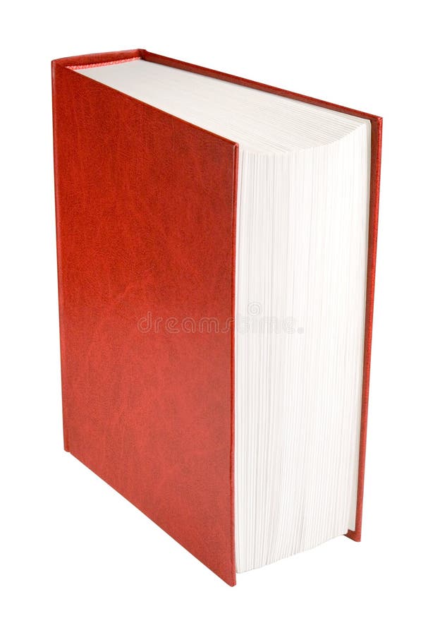 Big red book, isolated on white, clipping path included. Big red book, isolated on white, clipping path included