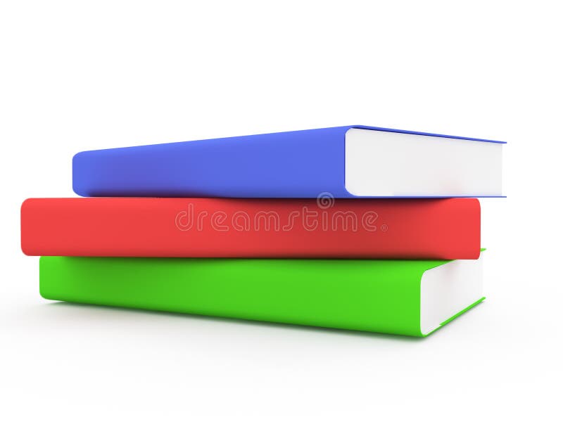 Livres. 3D rendent illustration libre de droits Livres. 3D rendent illustration libre de droits