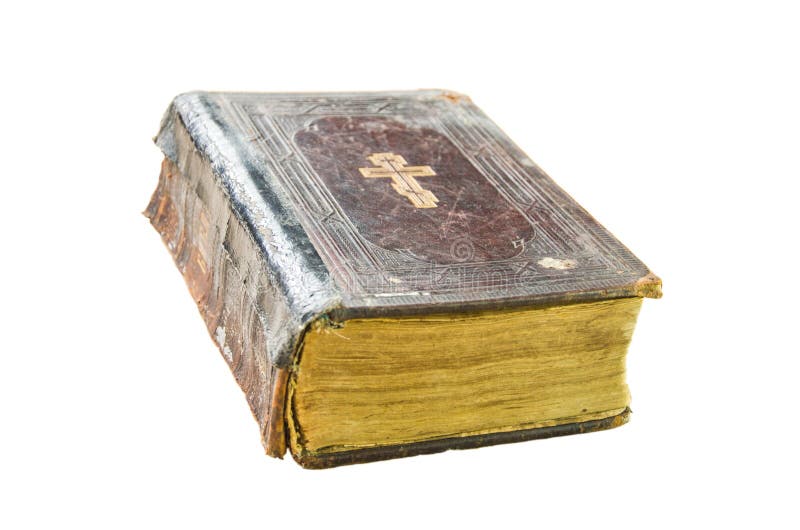 Livro antigo da igreja em um fundo transparente