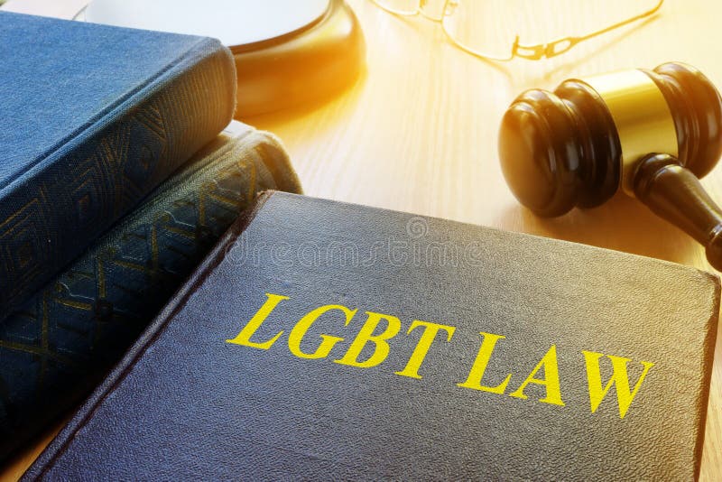 Livro com lei do título LGBT foto de stock Livro com lei do título LGBT foto de stock