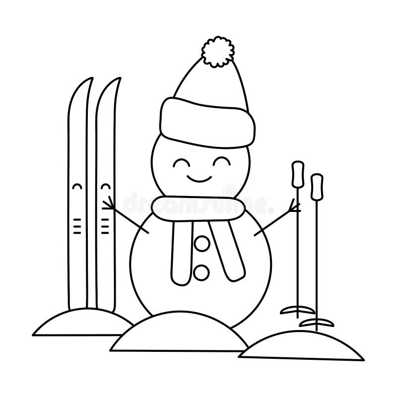 Livro De Colorir De Natal De Inverno Para Crianças. Desenho Desenhado à Mão  . Composição Do Vetor De Novos Anos Ilustração Stock - Ilustração de vela,  folhas: 202242576