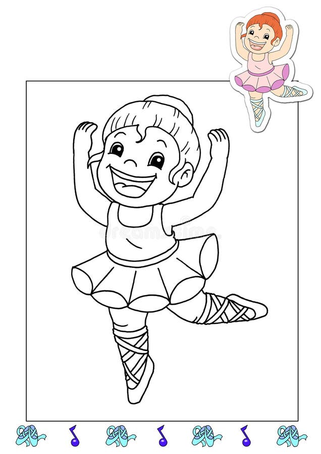 Livro para colorir, boneca ilustração do vetor. Ilustração de kindergarten  - 113260731