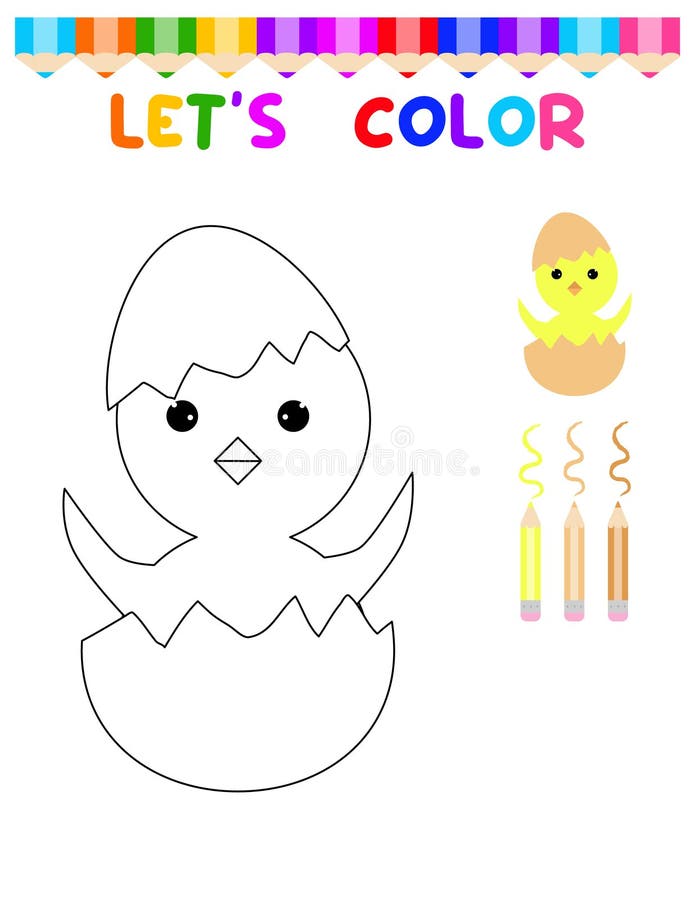 Deixa Colorir Animais Bonitos Colorido Livro Para Crianças Pequenas. Jogo  Educativo Para Crianças. Pintar O Porco Ilustração do Vetor - Ilustração de  mente, tarefa: 256178248