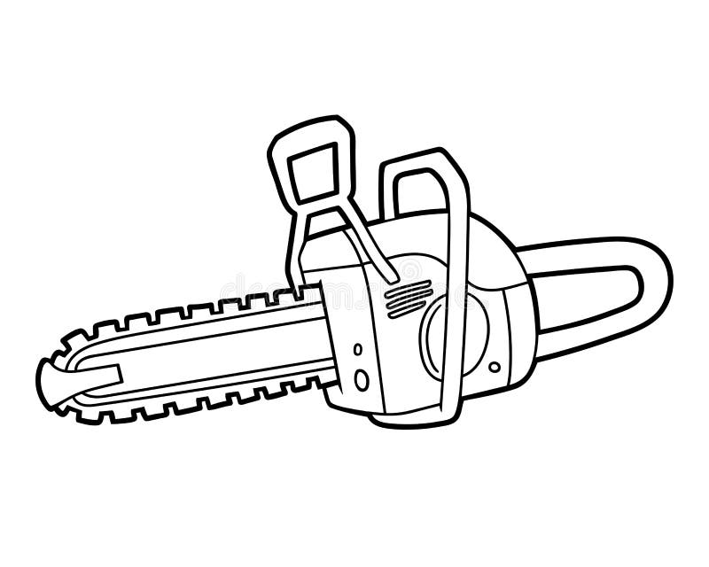 Motosserra Desenho Para Colorir - Ultra Coloring Pages