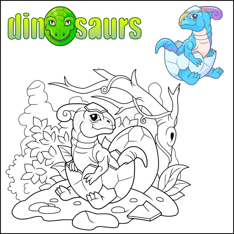 desenho animado robô dinossauro plesiossauro, livro de colorir, ilustração  de contorno 16073259 Vetor no Vecteezy