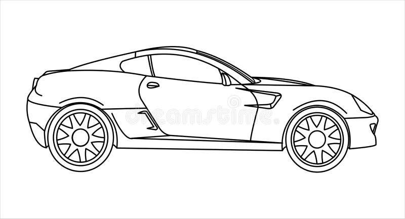 Vetores e ilustrações de Desenhos carros corrida colorir para download  gratuito