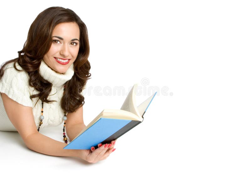 Livro de leitura da mulher fotos de stock royalty free Livro de leitura da mulher fotos de stock royalty free