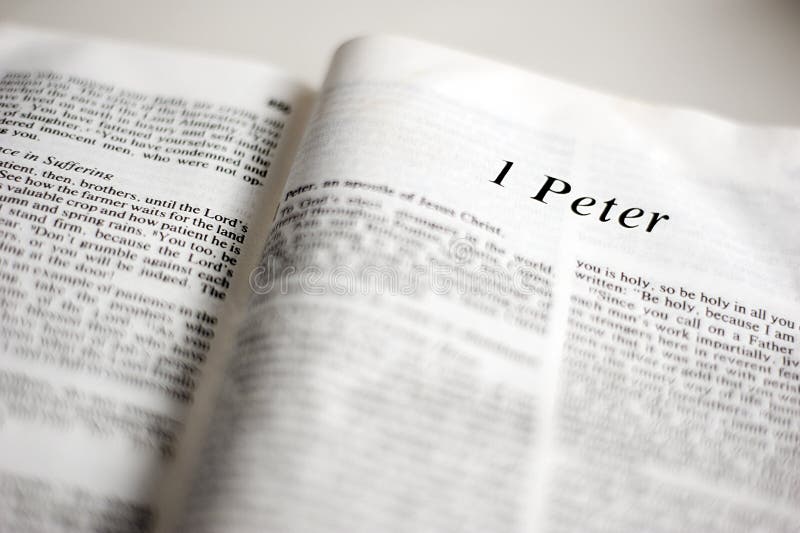 Livro de 1 Peter fotografia de stock Livro de 1 Peter fotografia de stock
