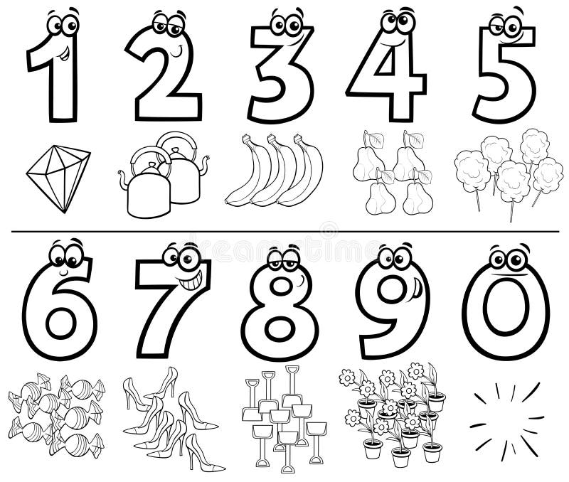 Desenhos para Colorir com Números em COQUINHOS