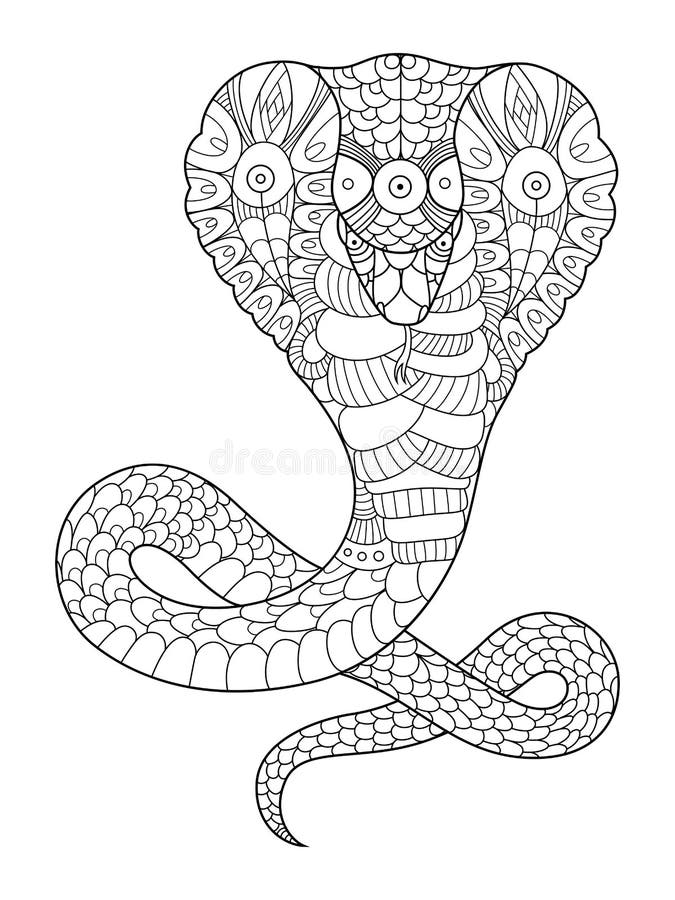 Cobras e Camaleão - Desenhos Para Colorir