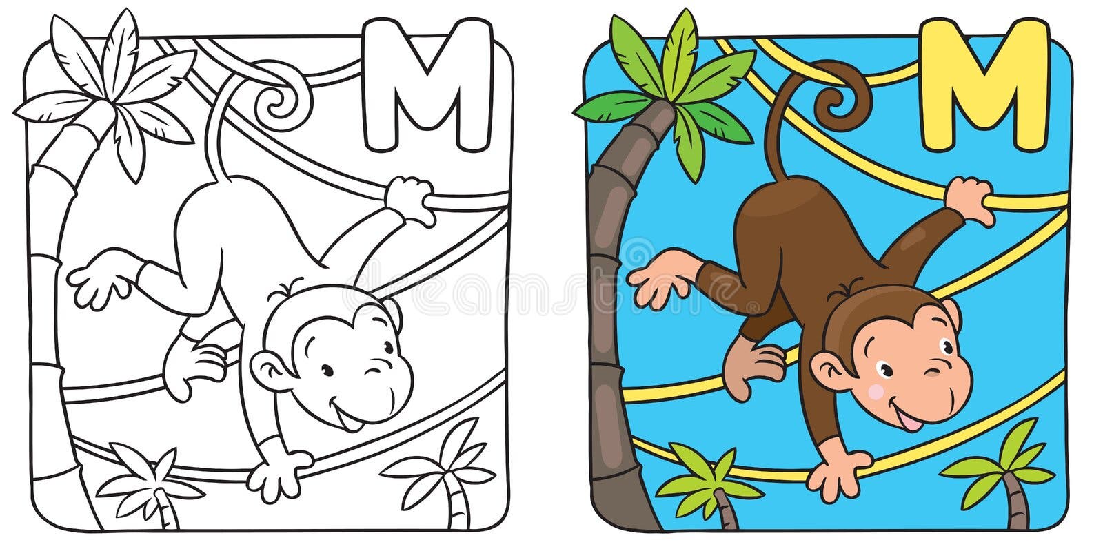 Imagem de macaco para imprimir e colorir - Macacos - Just Color Crianças :  Páginas para colorir para crianças