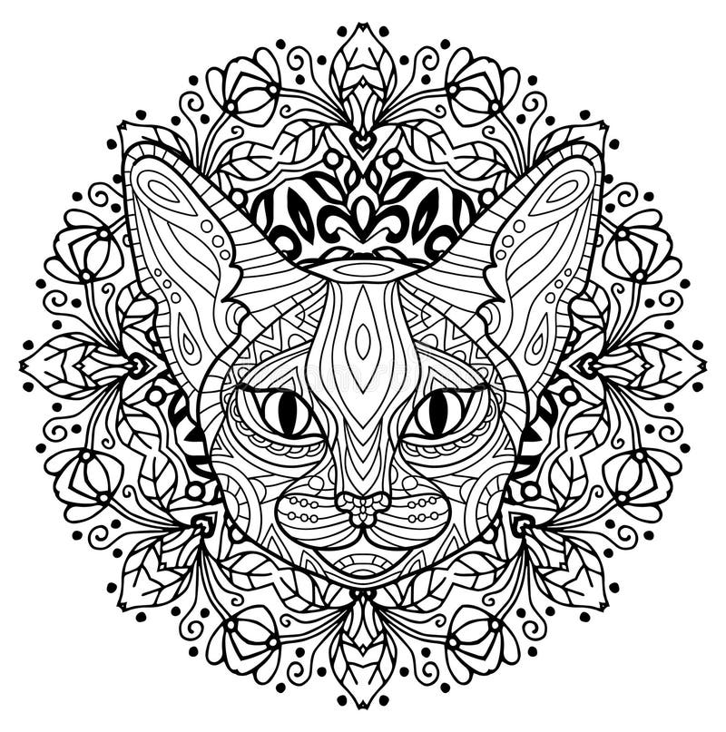 Livro Para Colorir Para Adultos - Grupo 3 De Quatro Desenhos Que Colorem  Páginas Do Gato Para Adultos E Crianças, Garatuja Ilustração do Vetor -  Ilustração de casa, bebê: 72137447