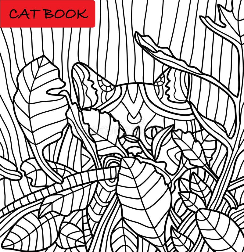 Livro Para Colorir Para Adultos - Grupo 3 De Quatro Desenhos Que Colorem  Páginas Do Gato Para Adultos E Crianças, Garatuja Ilustração do Vetor -  Ilustração de casa, bebê: 72137447