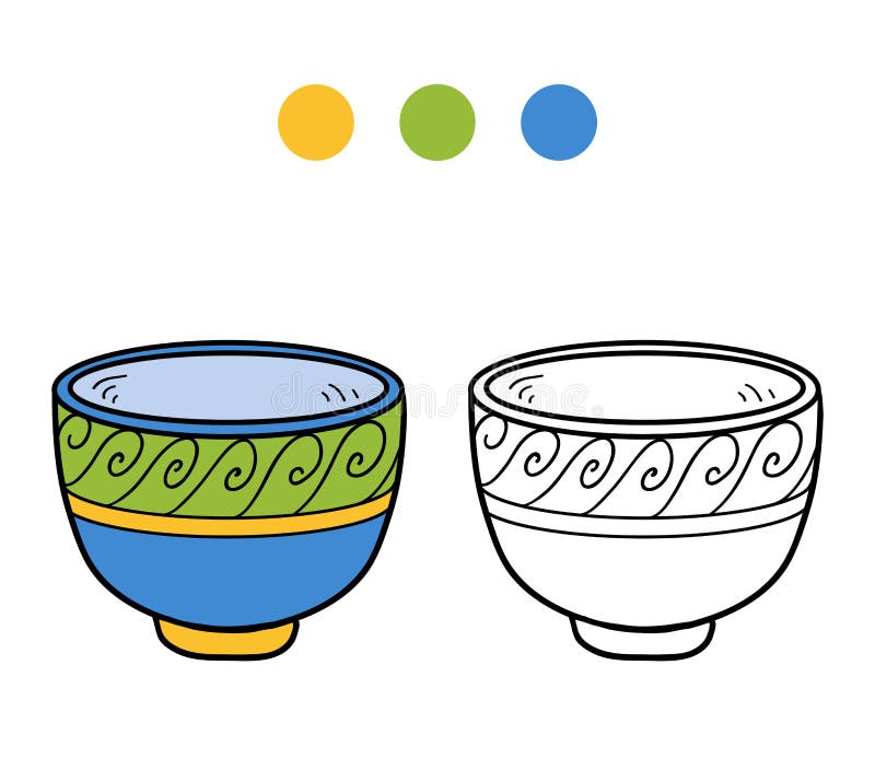 Livro para colorir para crianças Um copo com teste padrão geométrico ilustração royalty free Livro para colorir para crianças Um copo com teste padrão geométrico ilustração royalty free